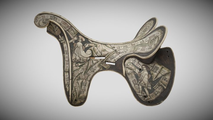 Bone Saddle, The Wallace Collection (A 408) 3D Model