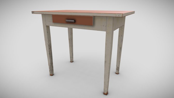 USSR Old table 3D Model