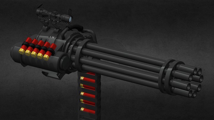 Gatling Shotty v1.0 3D Model