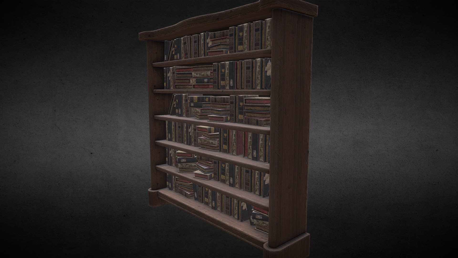 bookshelf Download Free 3D model by filthycent