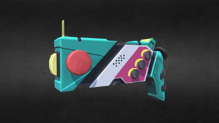 Stylized Gun 3D Model 3D Model