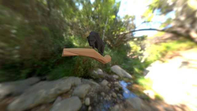 Low Poly Panther 3D Model