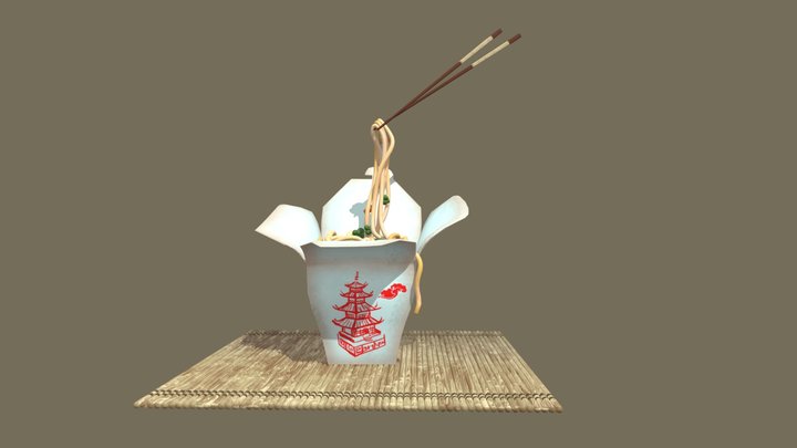 Noodle box 3D Model