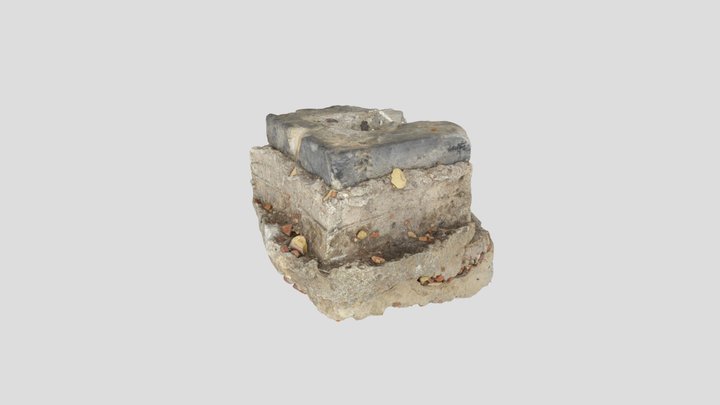 Schloss Charlottenburg Berlin Sockel Fragment 3D Model