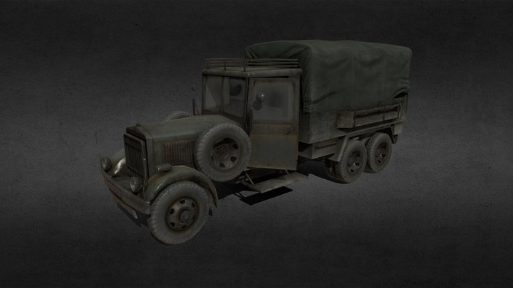Truck001 3D Model