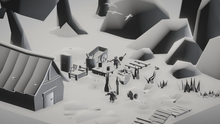OS Runescape Style Forest Assets – Kostenloses 3D-Modell STL