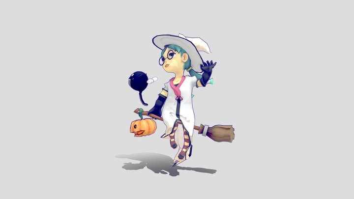Mage witch 001 3D Model