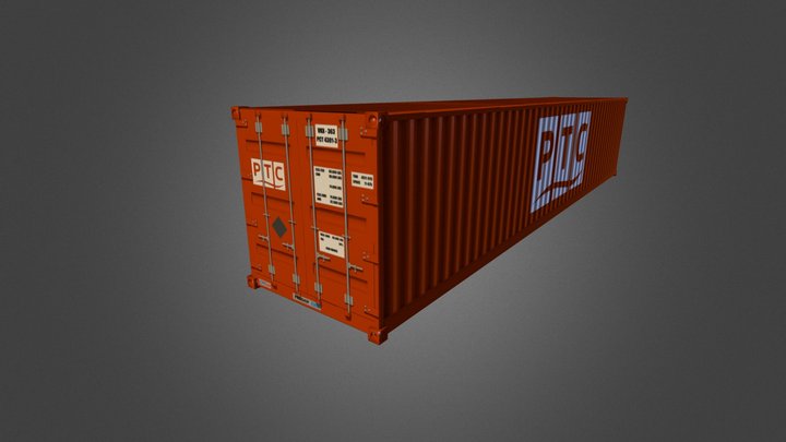 20ft Container 3D Model