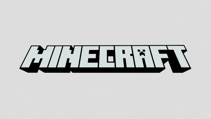 Minecraft Logo 3D Model