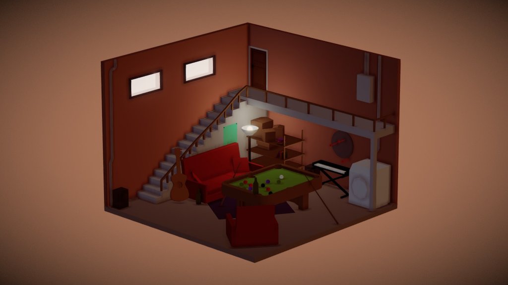 Isometric Basement 3d Model By Hanesto 3c7ea17 Sketchfab