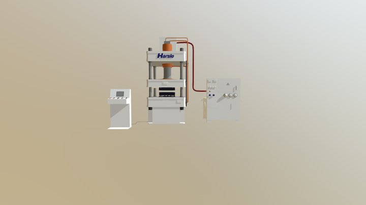 HARSLE Hydraulic Press Machine 3D Model