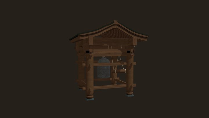 Japanese Small Shrine 3D Model