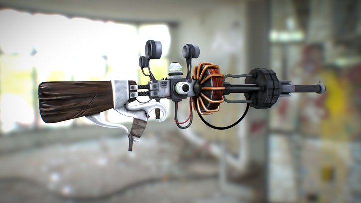 Plasma Gun 3D Model