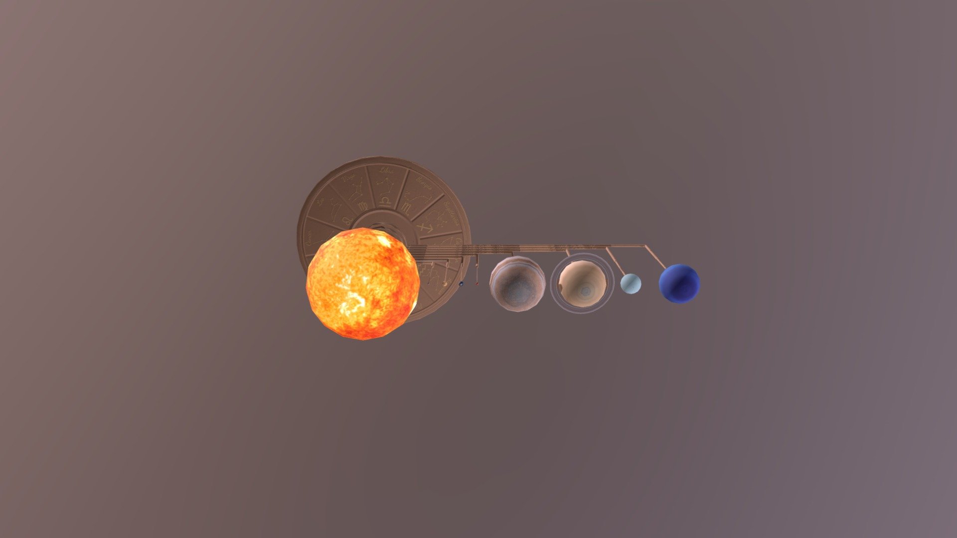 solar-system-model-orrery - 3D model by spriteboybw [3c82b26] - Sketchfab