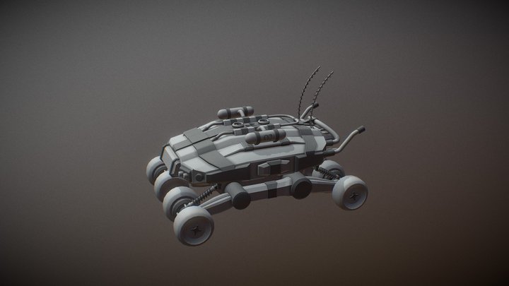 Buggy Concept Non Textured 3D Model