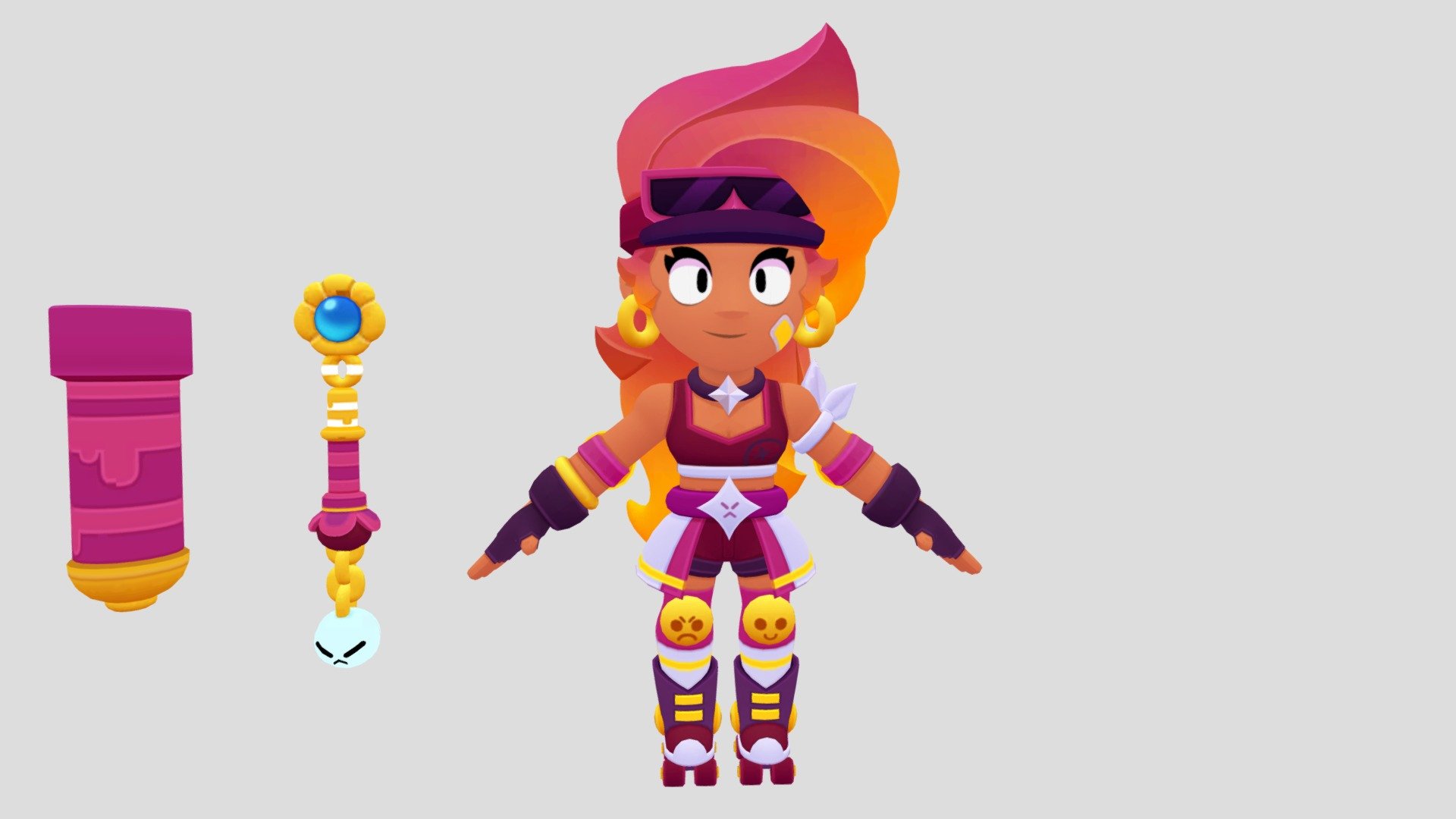 Bubble Trouble Amber T-Pose Brawl Stars 3d model - Download Free 3D model  by Jogan [3c8347c] - Sketchfab