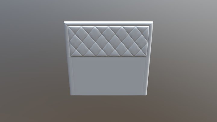 Bed Headboard 02 3D Model