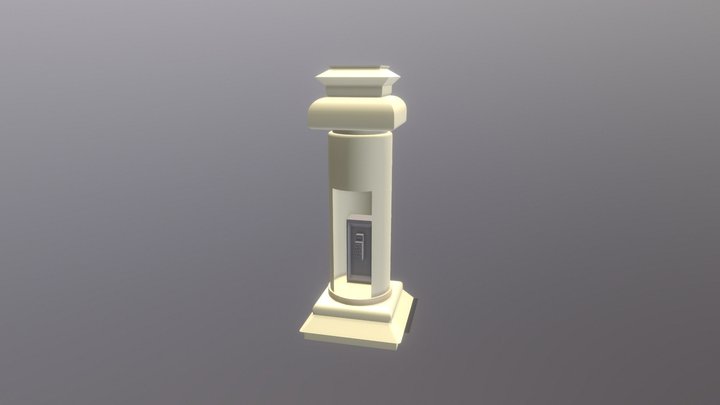 3d model stone booth 3D Model