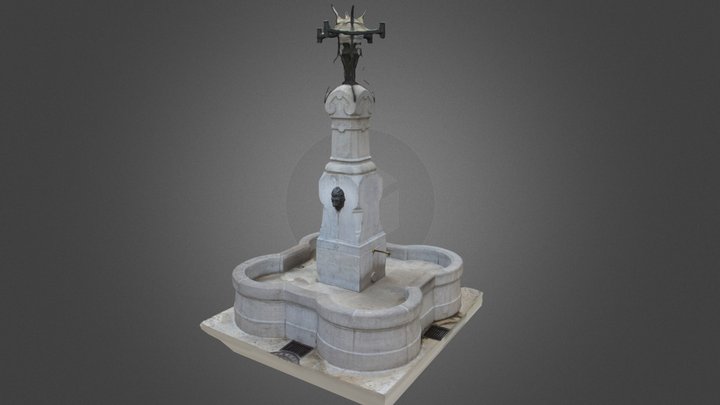 Fuente Plaza Santo Ángel (La Vall d'Uixó) 3D Model