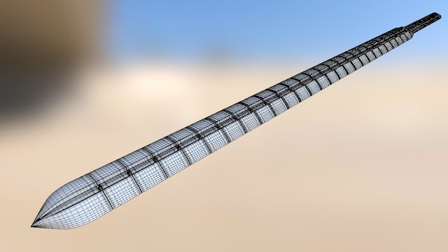 Whip Sword 3D Model