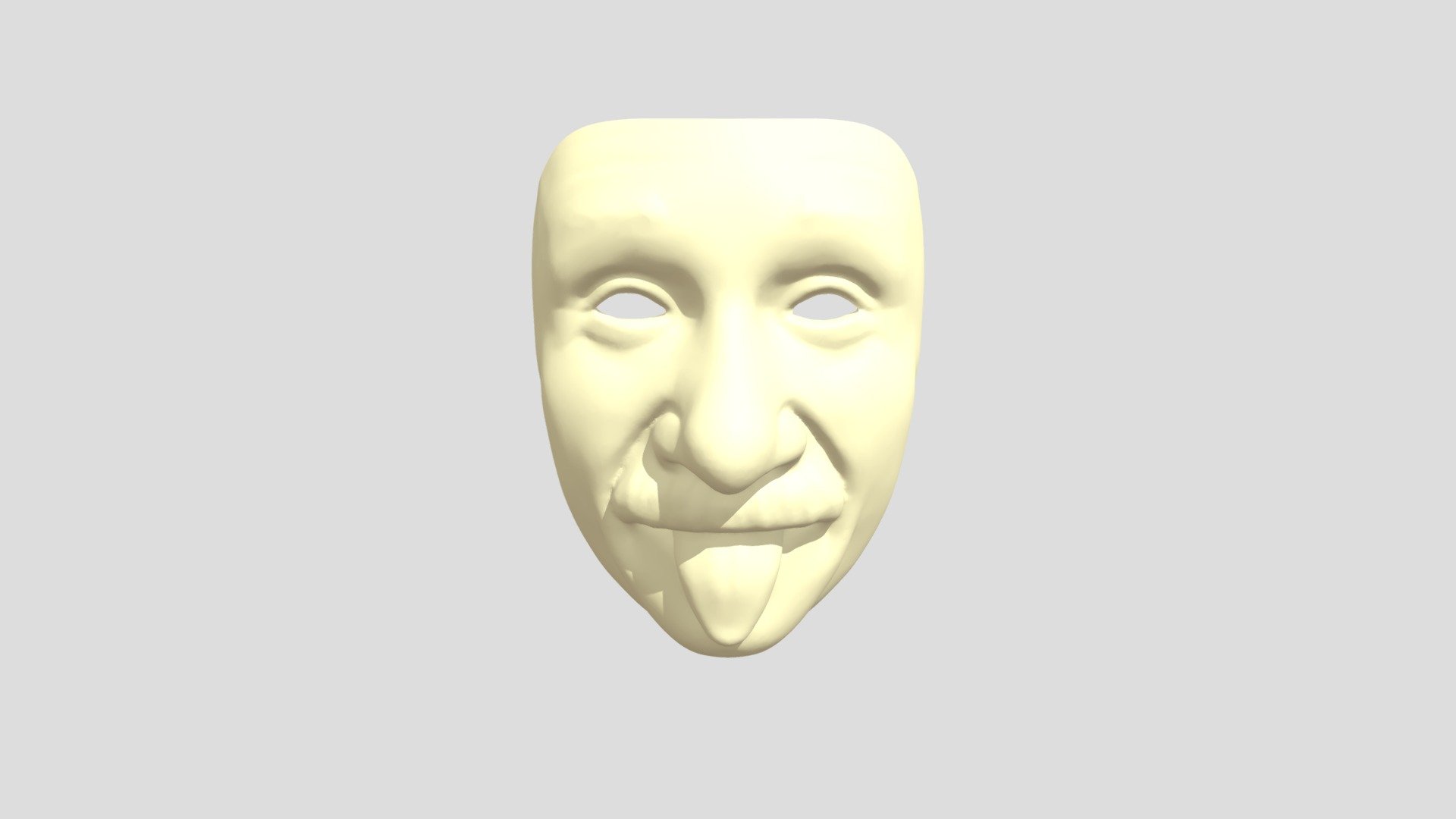 Маска Энштейна - 3D model by yourdon4ik [3c83e2c] - Sketchfab