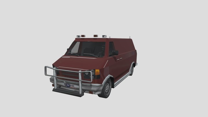 b team van traffic (burnout 3) – Modelo 3D gratuito STL