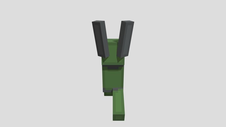 Walkin turret posed 3D Model