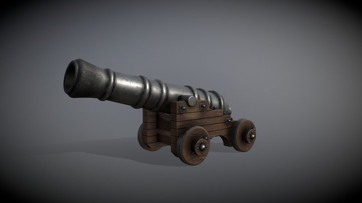 Pirate Cannon 3D Model