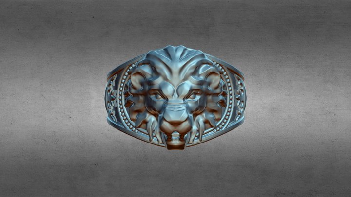 lion ring 3D Model