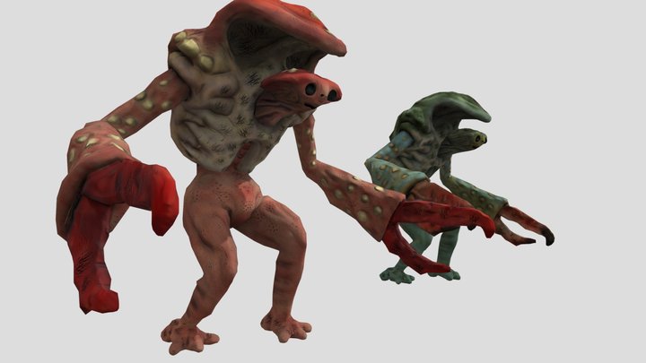 Creature Crab by Vadim Ziambetov TEXTURES (DESC) – Gratis 3D-model STL