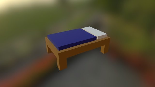 1 Person Bed_Toycrush 3D Model