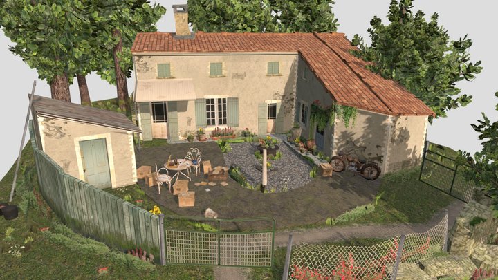 DAE Diorama - Grandma's house 3D Model