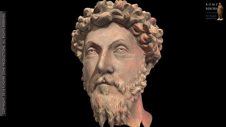 3D rendering of Marcus Aurelius