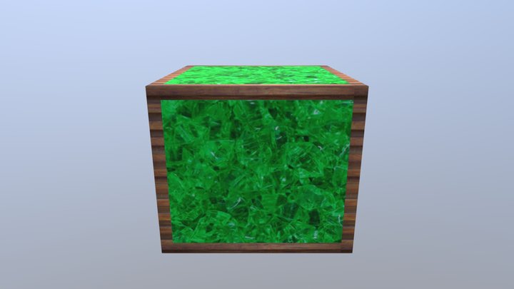 Minecraft Emerald Block 3D Model