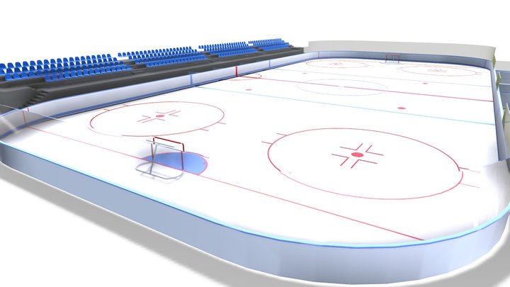 Ice Hockey Rink 3D Model