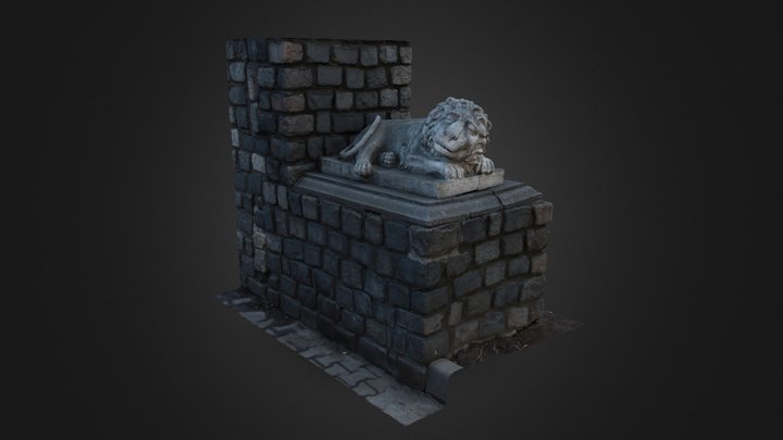 Lion Statue (Photogrammetry) 3D Model