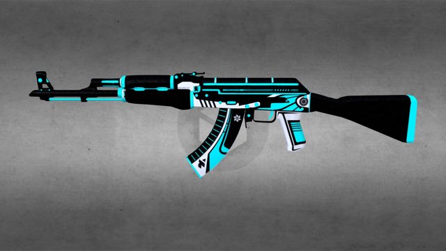 AK-47 | MONARCH 3D Model