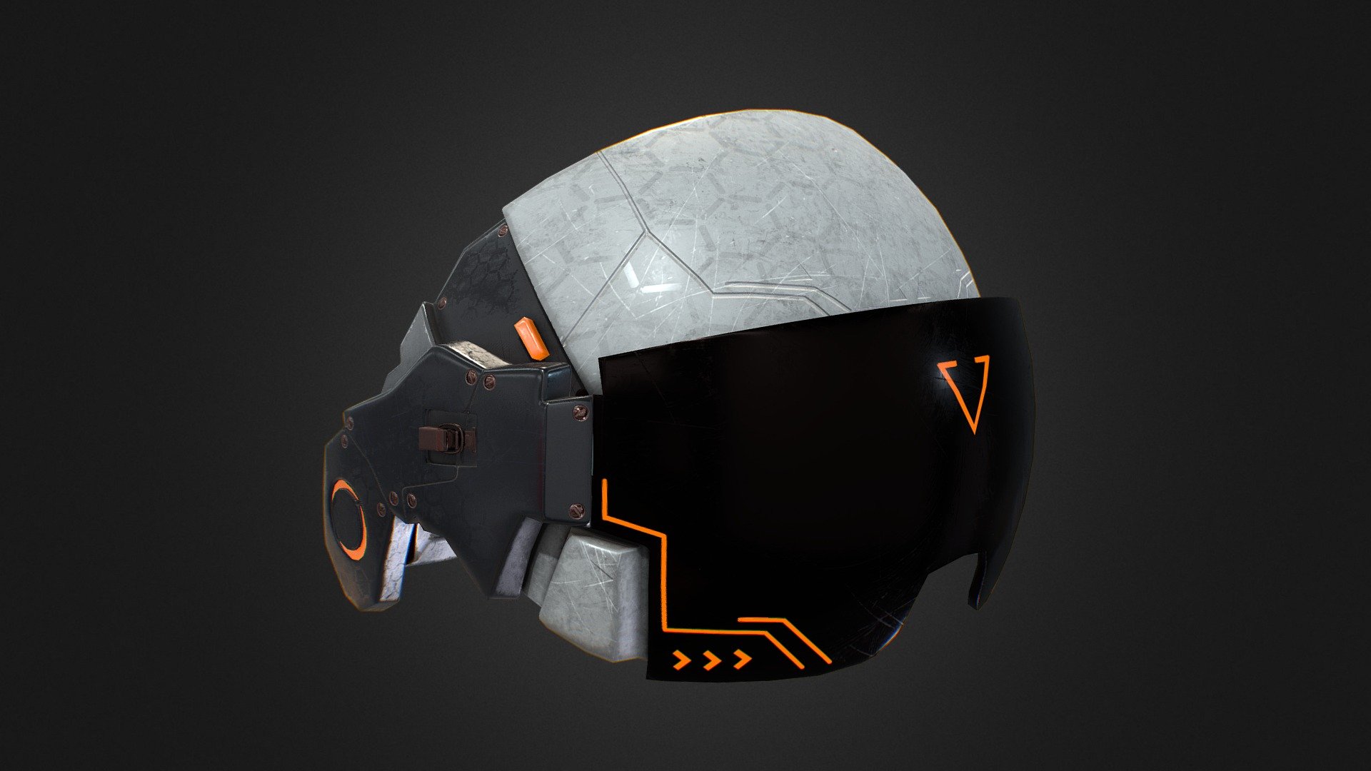 Sci-Fi Helmet - 3D model by roxana_moshashai [3c8705c] - Sketchfab