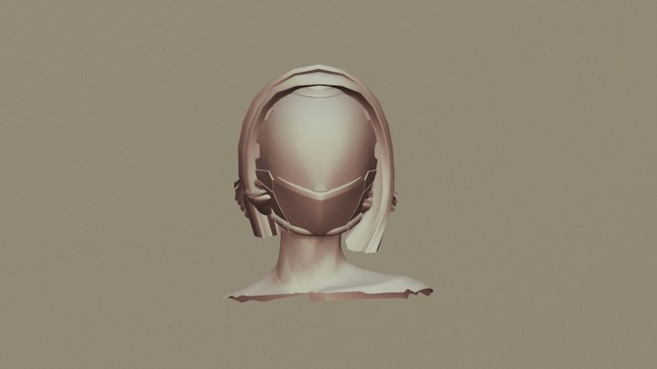 helmet Anna overwatch 3D Model