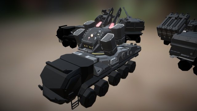 Bison wartruck modifications 3D Model