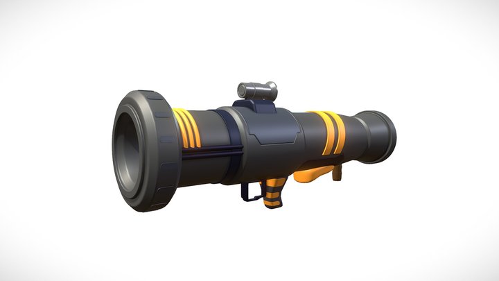 Cartoon gun - Bazooka 3D Model