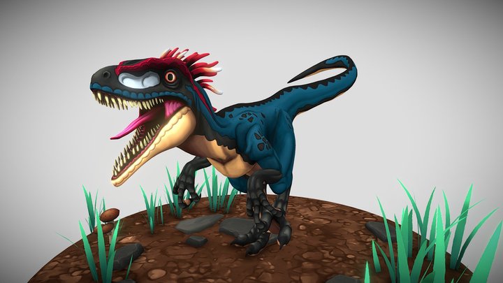 Nexo Salvaje – Lander Stylized Raptor 3D Model