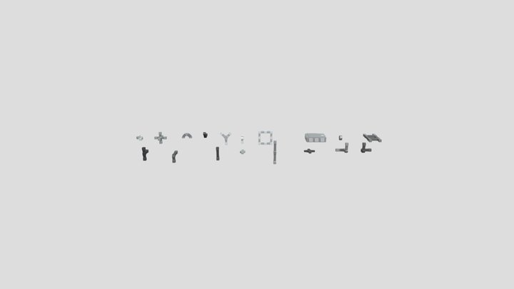 PolyUp Robotics Parts 3D Model