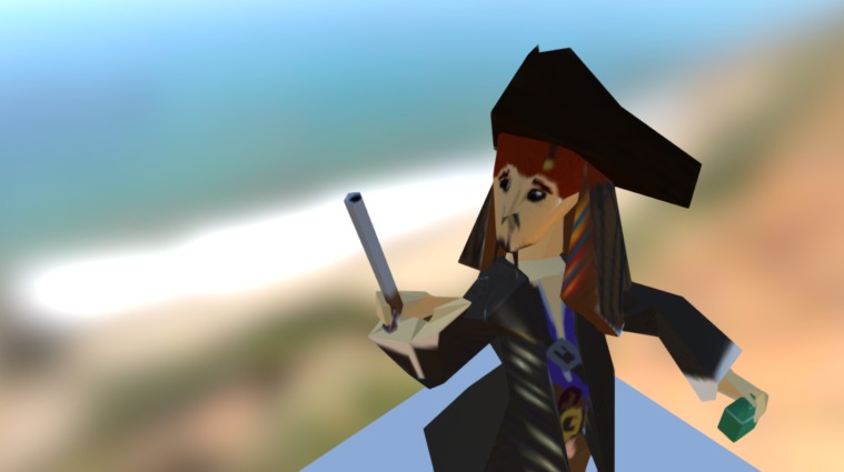 Low Poly Jack Sparrow