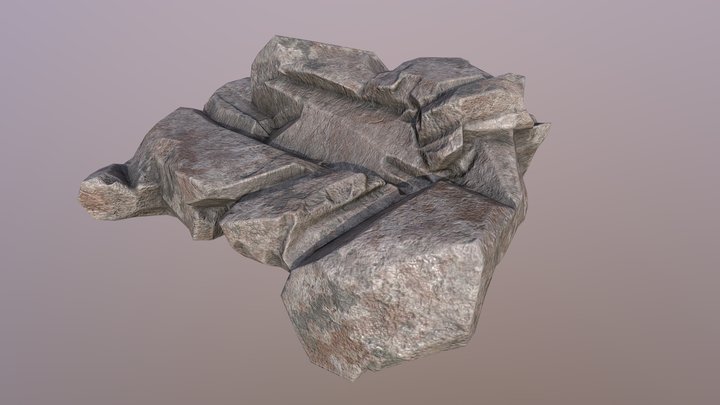 Rock low-poly – Kostenloses 3D-Modell STL