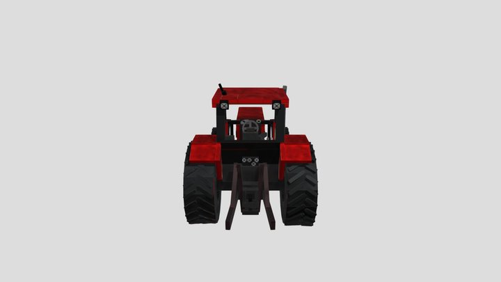 Minecraft Case international 1694 tractor 3D Model