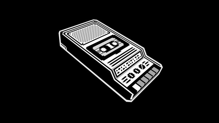 Cassette Tape Recorder 3D Model