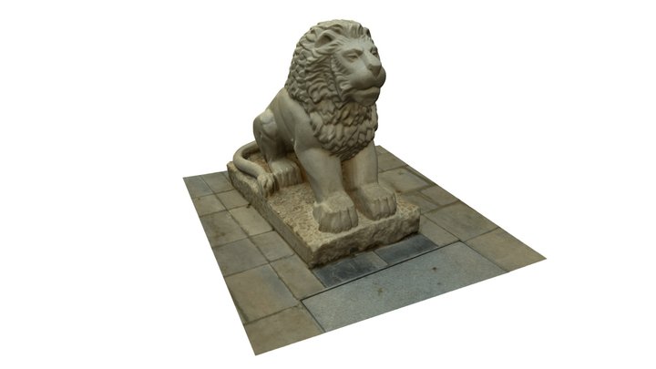 León de la Plaza Castelar (Elda) 3D Model