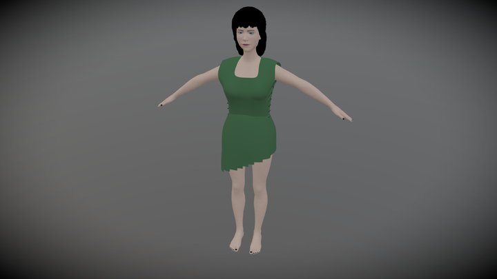 Woman character 3D Model