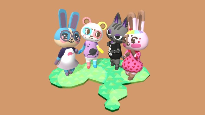 Animal Crossing Villagers 3D Model